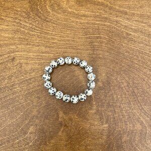 Dalmatian Stone 6 1/2 inch Bracelet